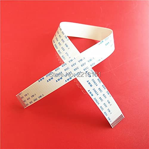 Printer Parts 10pcs Outdoor Large Format Printer Printer Parts 128 Print Head Cable/JHF Vista 330B 3312 FFC Data Cable 12P,Same Side