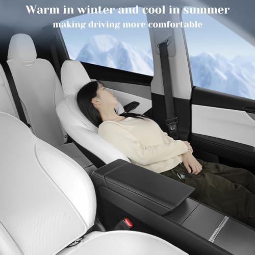 TOPABYTE Front Seat Cover for Tesla Model Y Juniper (Launch) Seat Cushion - Protects Your Tesla’s Seats - Car Seat Bottom Protector for Tesla Model 3/Y/X/S 2017-2026 Accessories, White - Image 3