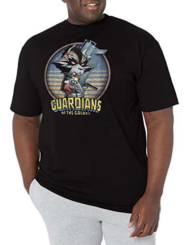 T-Shirt Rocket Marvel Heavy Metal coton noir XL finitions soignées