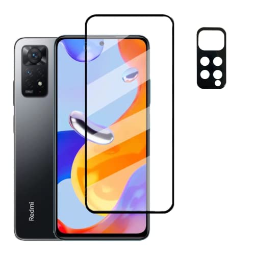 Kit Capa Anti Impacto e Película De Vidro 3D 9D + Película da Camera Compatível Para Xiaomi Redmi No