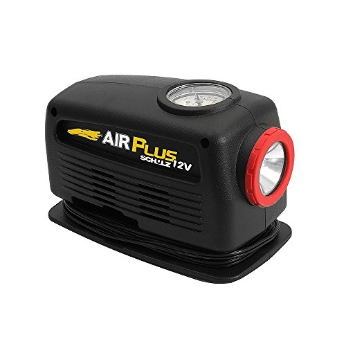 AIR PLUS Mini Compressor Portátil Analógico, 12 volts, 10 unidades