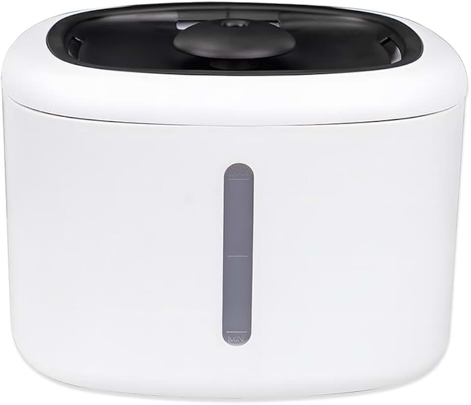 Fonte de Água para Gatos e Cães 2,5L com Bomba Silenciosa, Filtragem Quádrupla, Desligamento Automático Anti-Seco, Bebedouro Elétrico para Pets com Janela de Nível e Peças Removíveis