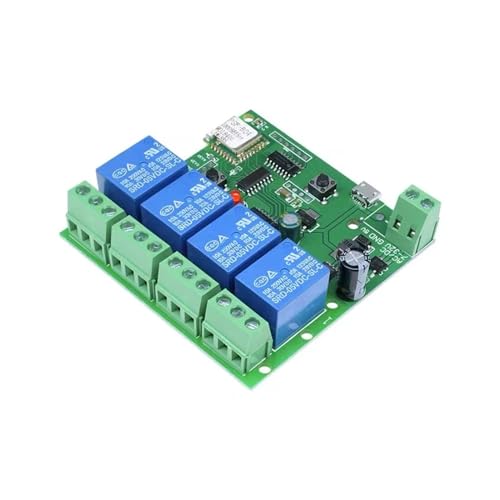 Módulo de relé de 4 vías DC5-32V interruptor inalámbrico inteligente bimodal para domótica
