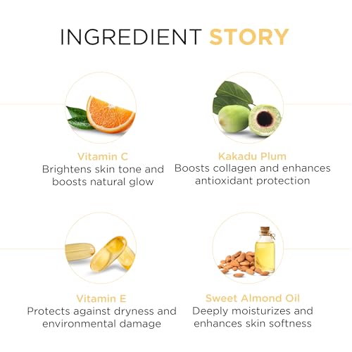 Image of Oshea Herbals Vitamin C Skin Illuminating Body Lotion for Women & Men | Brightens & Hydrates Skin | Reduces Dullness & Pigmentation | Enriched with Vitamin E & Kakadu Plum | All Skin Types 400ml