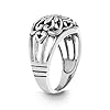 WILLOWBIRD Oxidized Sterling Silver Celtic Filigree Ring for Women (Size 8)