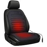 BURI Premium Autositzauflage Winter | Bequemer Sitzschutz mit Rückenlehne | rutschfest, ergonomisch & langlebig | Weiche Polsterung für warmes Sitzgefühl | Passend für 95% Aller Fahrzeuge