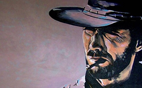 FAB Clint Eastwood Le Bon, la Brute et Le Truand – Impression sur Toile encadrée de différentes Tailles (A1 81,3 x 61 cm) – vue 3
