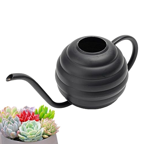 Regadera pequeña, maceta de acero inoxidable con boquilla larga, maceta de accesorios de jardín, maceta de 400 ml, maceta para plantas suculentas, bonsái, plantas en maceta