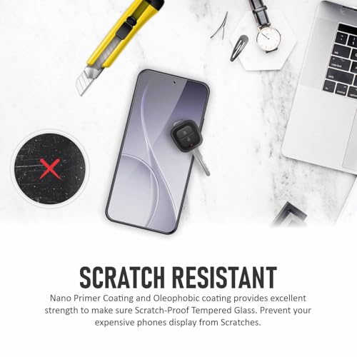Image of Military-Grade Gorilla Tempered Glass for Oppo Reno 13 / Reno 14 / 14F / Reno 15 /15F / 15C / Oppo F31 / F31 Pro /Realme 15T | 9H Hardness, Edge-to-Edge, Bubble-Free [Pack of 1]