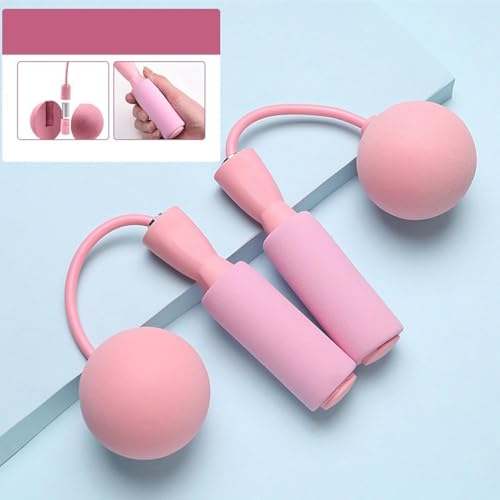 Image of Wireless Cordless Jump Rope for Men & Women - Adjustable Skipping Rope with Weighted Balls | No Tangle Indoor Workout for Cardio, Fat Burn, Weight Loss & Fitness Training (Blue)
