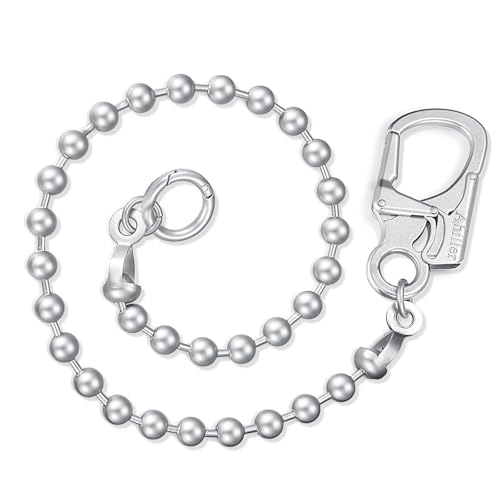 Image of Ahiller Mens Wallet Chain with Heavy Duty Keychain Carabiner Clip