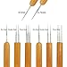 8 Pcs Dreadlock Crochet Hook Tool,6 Hair Weaving Needle Crochets with 2 Interlocking Tool for Hair Dreadlocks,Braid Crafts(1 Hook,2 Hooks,3 Hooks,0.75mm,0.5mm)