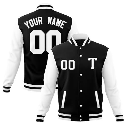 Custom Varsity Jacket Lightweight Letterman Bomber Baseball Coat Personalized Stitched Text Logo for Men Women Youth