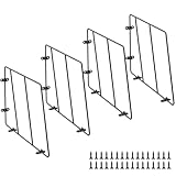 MOLIGOU 4 Pcs Baking Sheet Organizer, Cookie Sheet Divider Rack, Tray Dividers for Cabinet and Pantry Storage