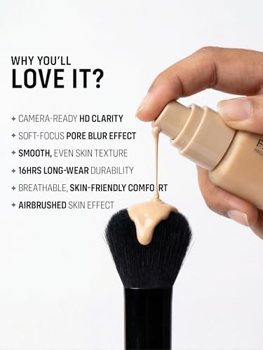 Image of FLiCKA Professional HD Liquid Foundation With SPF Long Lasting High Coverage Waterproof - Med 204