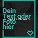 Hunde Halstuch Selbst Gestalten Mit Foto Oder Text | Personalisiertes Hunde-Bandana, One Size, Schwarz