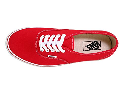 Vans Vans Unisex Authentic Trainers Skate Shoes Red 9 B(M) US Women / 7.5 D(M) US Men