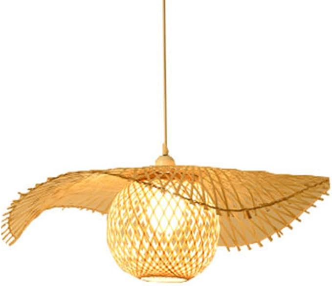 SHUANGZ Natuurlijke Bamboe Zijden Kroonluchter Retro Industriële Lamp Rieten E27 Hanglamp Decoratieve Plafondverlichting Voor Keuken Woonkamer Eetkamer
