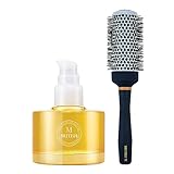 BRITISH M Annatto Hair Oil (2.36 fl.oz) + Hot Curling Ceramic Brush (43mm)