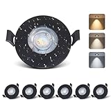 [Choix d’éclairage durable]Grâce à sa conception modulaire innovante, le cadre de la lampe est réutilisable, une solution écologique qui réduit vos coûts à long terme; Ce spot encastrable est compatible avec tous les modules LED, GU10, MR16 et lampes halogènes LED Ø50 mm pour des remplacements faciles; Optez pour la sobriété élégante d’un spot noir, adaptable à tous vos projets et à l’évolution de vos besoins en éclairage