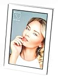  formano Fotorahmen, Bilderrahmen White für 10x15cm aus Aluminum Silber weiß F20