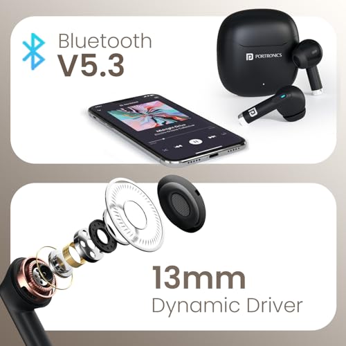 Portronics Twins S18 Pro Black TWS Earbuds - Image 4