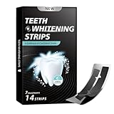 Teeth Whitening Strips,7treatments,14strips - Fast Stain Removal with Bamboo Charcoal, Low Hp Formula for Gentle Whitening-Safe for Sensitive...