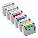 Produktbild UniPlus 6x Kompatibel Selbstklebend als Ersatz für Brother M-K231 M-K131 M-K431 M-K531 M-K631 M-K731 Etikettenbandfür PT-90 PT-M95 PT-80 PT-65 PT-85 PT-75 PT-BB4 PT-100 PT-110, 12mm x 8m