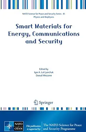 Smart Materials for Energy, Communications and Security 2008th Edition book cover