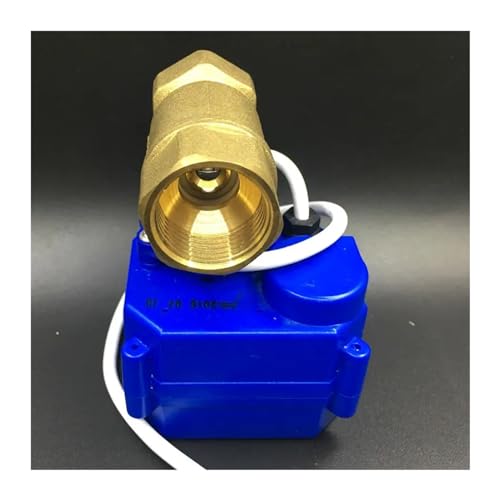 Válvula de bola motorizada de latón para control de agua en tuberías DN20 3