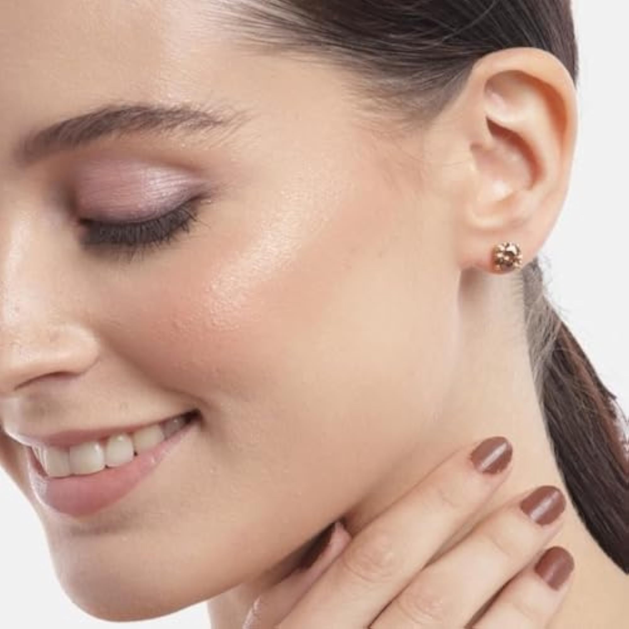 925 Sterling Silver Solitaire Stud Earrings Gift for Girls