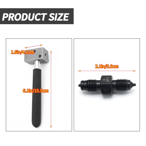 Image of Hoypeyfiy Double Flaring Tool Kit with Removable Handle for 3 /16 inches Brake Pipe 45 Degree Flare for Vehicle Brake Lines Repairing Double Flarer