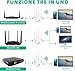 WiFi Extender, 300Mbps Wi-Fi Signal Booster Amplifier for Home Cover Up to 120sq.ft WiFi 2.4GHz Dual Band Wireless Repeater, 4 Antennas 360° WiFi Amplifier, WiFi Range Extender with Ethernet