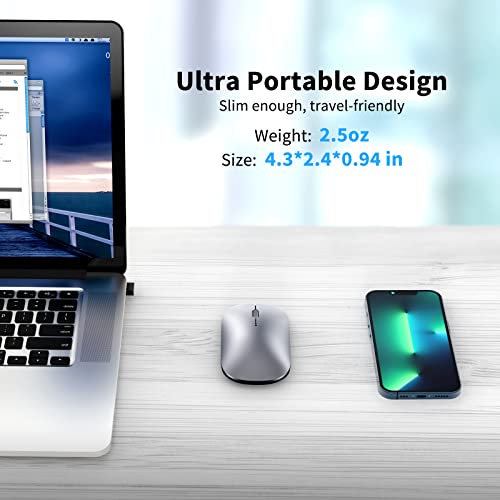 TECKNET-Rechargeable-Bluetooth-Mouse-for-MacBook-ProiPadLaptopWindows-Slim-Silent-Wireless-Mouse-Bluetooth-5030-24G-Portable-Optical-Cordless-Mice-with-USB-Receiver-4-Adjustable-DPI
