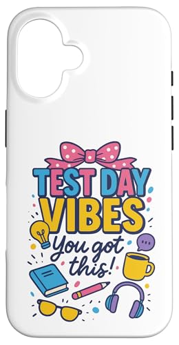 Retro Test Day Vibes You Got This Motivation Teacher Student Coque pour iPhone 16