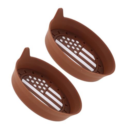 BUGUUYO 2pcs American Flag Car Coasters Non-Slip -Proof Truck Cup Holder Coasters Insulation Pad Car Cup Pad for Automotive
