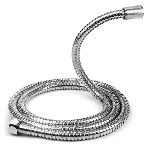 FEELSO Shower Hose, Expandable Handheld Shower Hose with Brass Insert and Nut, Leakproof Flexible Shower Hose Extension for Bathing Toilet Cleaning Cover
