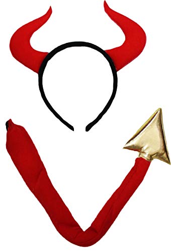 Disfraz completo de diablo niña talla 7-9 años rojo miniatura 7