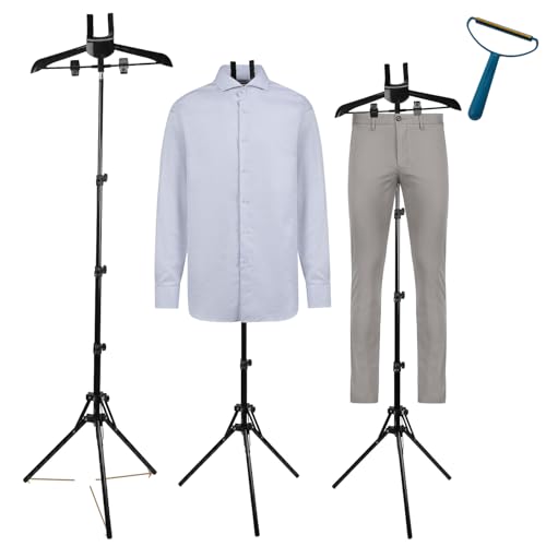 Steamer Hanger Stand-34-66.8 inches Steamer Stand For Clothes Garment Rack For Steaming Clothes Garment Hanger For Steaming Clothes Stand For Steaming Clothes-patent pending (Steamer Hanger)
