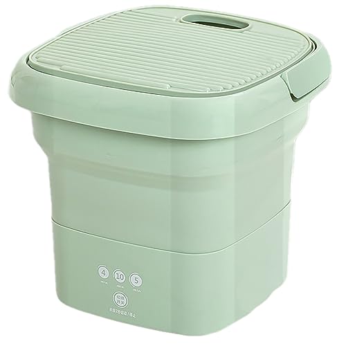 洗衣机、 2層式洗濯機、 手動脱水機、 小型洗濯機ポータブル。 アパート、寮、キャンプ、RV、トラベルランドリー用。11 X 11 X 10.6インチ 、 黄色 (Color : Green)