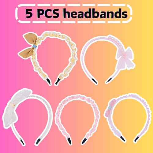 Headbands and Hair Bands for girls kids little girls teen toddler Hair Accessories with Heart Star and Bow Designs Also Perfect for Gift for 4-18 Ages2