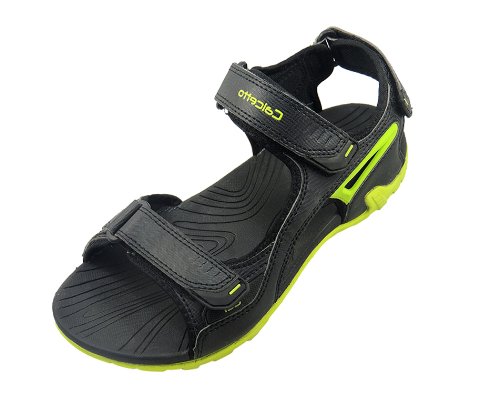 Black Synthetic Sport Sandals 