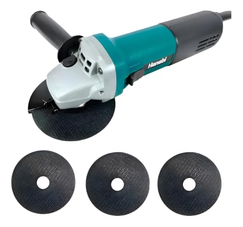 Hanabi Lixadeira Angular Esmerilhadeira Politriz 220V Lixadeira 880W Profissional 4.1/2 115mm 11000rpm com Empunhadura Auxiliar