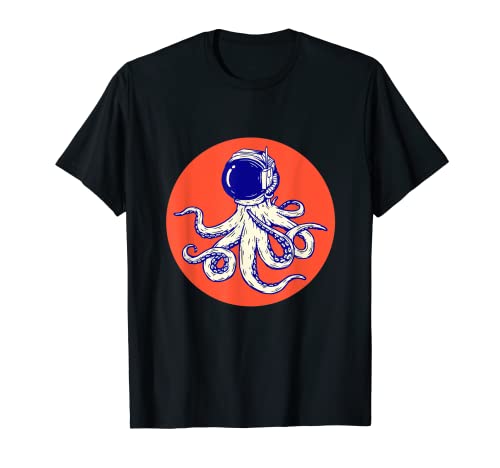 Pulpo fresco astronauta pulpo desde el espacio exterior Camiseta