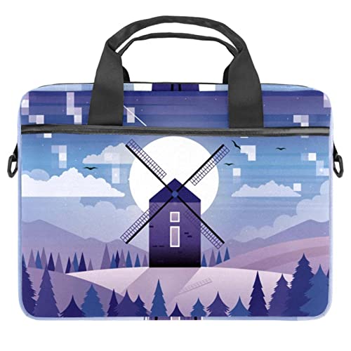 Ordinateur portable 13 pouces sacoche bandoulière antichoc imperméable mauve