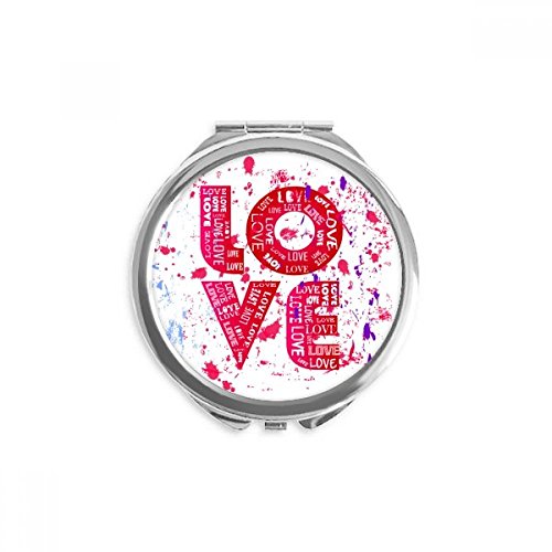 Miroir saint valentin amour cadeau idéal avec peinture de rose romantique fait main