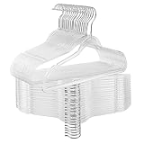 Photo Gallery frezon grucce in plastica acrilica trasparente, per vestiti per adulti, resistenti, salvaspazio, girevoli a 360 gradi, gancio e intagli (20, argento/trasparente) Photo Gallery frezon grucce in plastica acrilica trasparente, per vestiti per adulti, resistenti, salvaspazio, girevoli a 360 gradi, gancio e intagli (20, argento/trasparente)