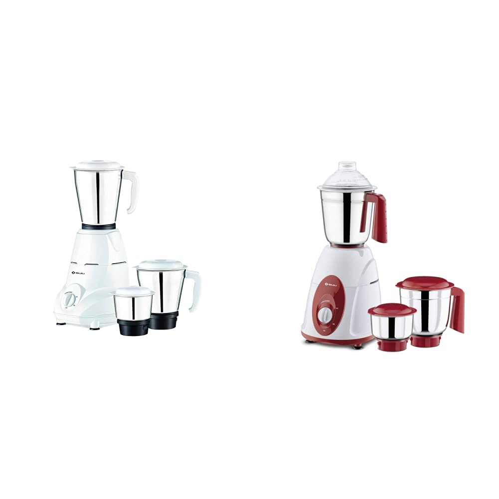 Buy Bajaj Rex, Classic 750W Mixer Grinder with Jar (White) Online at