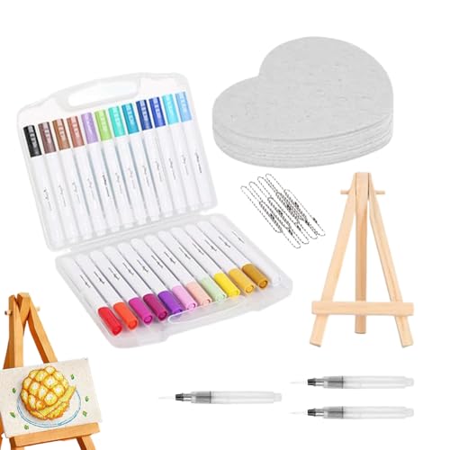 Kit de dibujo de textura de espuma y lona 3D con cepillo 7