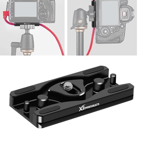 Adaptador de liberación rápida de aluminio para trípode de cámara 2